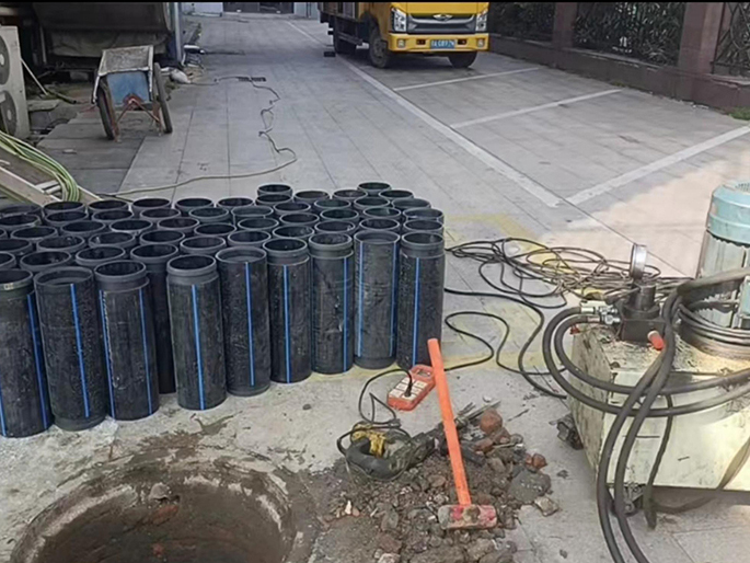 宁洱PE置换管厂家 DN315置换管 非开挖管短管置换